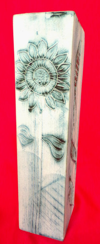 Carn pottery totem vase blue - pottery,