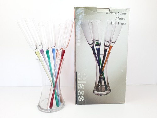 Champagne flutes coloured - champagne,