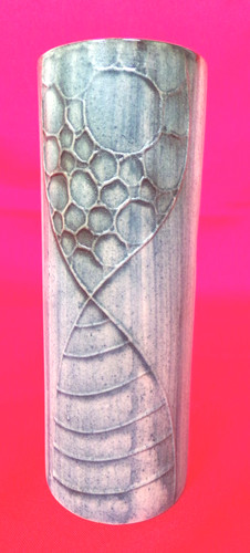Carn pottery cylinder vase - carn,